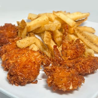 Coconut Shrimp and French Fries  Dinner