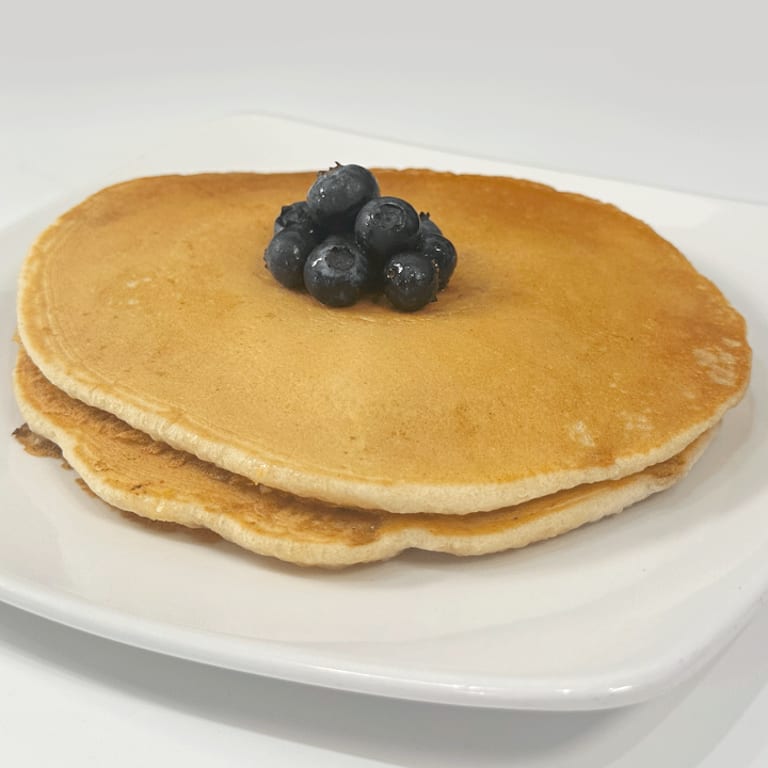 Indulge in our blueberry pancakes