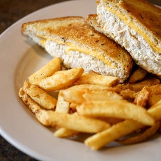 CHICKEN SALAD MELT ON RYE